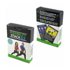 Stack 52 Flexibility Exercise Cards, Static & Dynamic Stretches Warmup/Cooldown - Ships Quick!