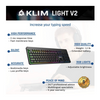 KLIM Light V2 Rechargeable Wireless Keyboard (Open Box/Like New) Ships Quick!
