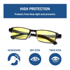 KLIM Optics Blue Light Blocking Glasses + Reduce Eye Strain and Fatigue + Blocks 92% Blue Light (Open Box/Like New)!