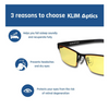 KLIM Optics Blue Light Blocking Glasses + Reduce Eye Strain and Fatigue + Blocks 92% Blue Light (Open Box/Like New)!