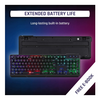 VERY POPULAR on AMAZON: KLIM Chroma Rechargeable Wireless Gaming Keyboard - NEW 2021 Version - Ships Quick!