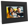 Brookstone PhotoShare 8" or "10” Smart Digital Photo Frame, Send Pics from Phone to Frames, Wi-Fi, Holds Over 5,000 Pics, HD Touch Screen, Premium Black Wood (New Open Box) - Ships Quick!