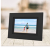 Brookstone PhotoShare 8" or "10” Smart Digital Photo Frame, Send Pics from Phone to Frames, Wi-Fi, Holds Over 5,000 Pics, HD Touch Screen, Premium Black Wood (New Open Box) - Ships Quick!