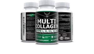 OXNUTRITION Multi Collagen Peptide Pills | Type I, II, III, V, X | Premium Hydrolyzed Collagen Protein Complex Supplement for Anti-Aging, Healthy Joints, Hair, Skin, Nails| Keto & Paleo (90 Capsules)