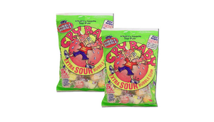 2-Pack: Cry Baby Extra Sour Bubble Gum Candy by Dubble Bubble (4 Oz Each - 21 Gumballs Each) - Ships Quick!