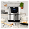 VERY LIMITED QUANTITY: Kalorik 6-Quart Stainless Steel Air Fryer (Refurbished with Warranty) Ships Quick!