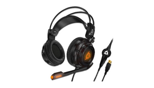 KLIM Puma - USB Gamer Headset with Mic - 7.1 Surround Sound - Vibrations - Perfect for PC and Gaming - New 2021 Version - Ships Quick!