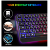KLIM Chroma Rechargeable Wireless Gaming Keyboard + Quiet, Waterproof, Silent Backlit Keys (2021 Version - Like New/Open Box) - Ships Quick!