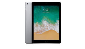 Apple iPad 5 (5th Generation) 128GB Wi-Fi 9.7" - Space Gray w/ Tempered Glass & Case Bundle - Ships Quick!