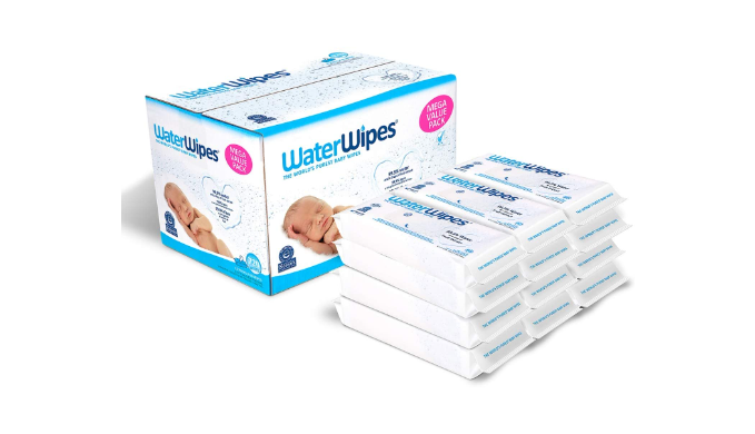 720-Count WaterWipes Original Baby Wipes, 99.9% Water, Unscented & Hypoallergenic for Sensitive Newborn Skin (Past Exp. Date) - Ships Quick!
