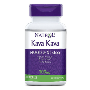 PRICE DROP: 6 or 12 Bottles: Natrol Kava Kava 200mg Capsules (30 Count Per Bottle) - Ships Quick!