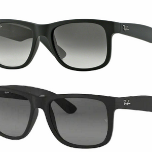 Ray-Ban Justin RB 4165 Black/Gray Sunglasses - Ships Quick!
