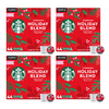 Starbucks Holiday Blend 176-Count Medium Roast Keurig K-Cup Coffee Pods (Recently Past Best By Date) - Ships Quick!