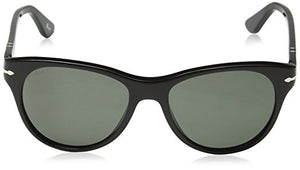 Persol Polarized Black Crystal Green Sunglasses