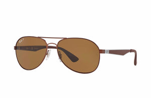Ray-Ban Polarized Brown Sunglasses (RB3549 012/83 58mm)