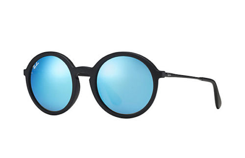 Ray-Ban Round Black Mirrored Sunglasses (RB4222 622/55 50mm)