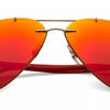 Ray-Ban Orange Red Mirror Aviator Sunglasses (RB8058 159/6Q 59mm)