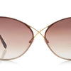 Tom Ford Colette Butterfly Rose Gold Sunglasses (FT0250 28F)