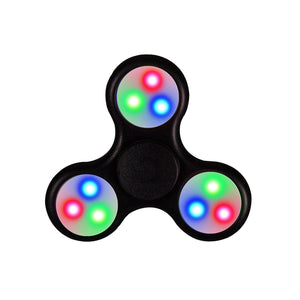 3 Pack: LED Light-Up Tri Spinner Fidget Toy - Ship Same/Next Day!
