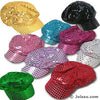 Pack of 10: New Year's Party Hats - Sequin Fedora, Cowboy, Newsboy, Cap Styles - Ships Next Day!