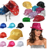 Pack of 10: New Year's Party Hats - Sequin Fedora, Cowboy, Newsboy, Cap Styles - Ships Next Day!