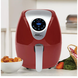 Lowest Price Ever: Power Xl 2.4-Qt Digital 1200W Air Fryer With Recipes And Divider (Renewed) Home