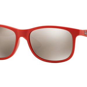 Ray-Ban Andy Red Coral Mirror Sunglasses (RB4202 6155/5A 55mm)