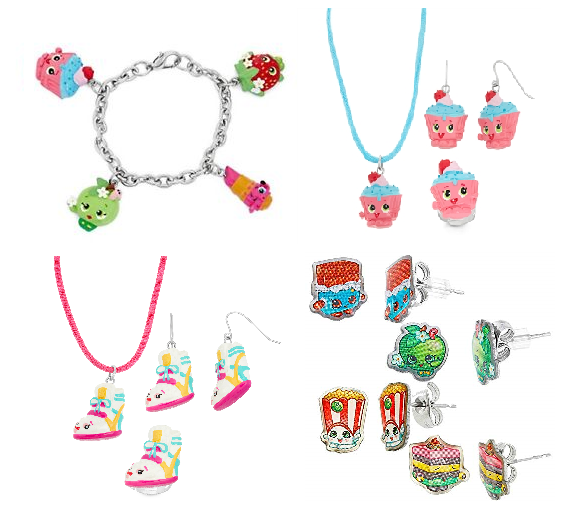 PRICE DROP: 30 Pieces - Shopkins Earrings, Pendants and Necklaces - Assorted (10 Packs of 3)