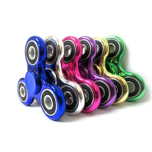 6 PACK: Metallic Fidget Spinners